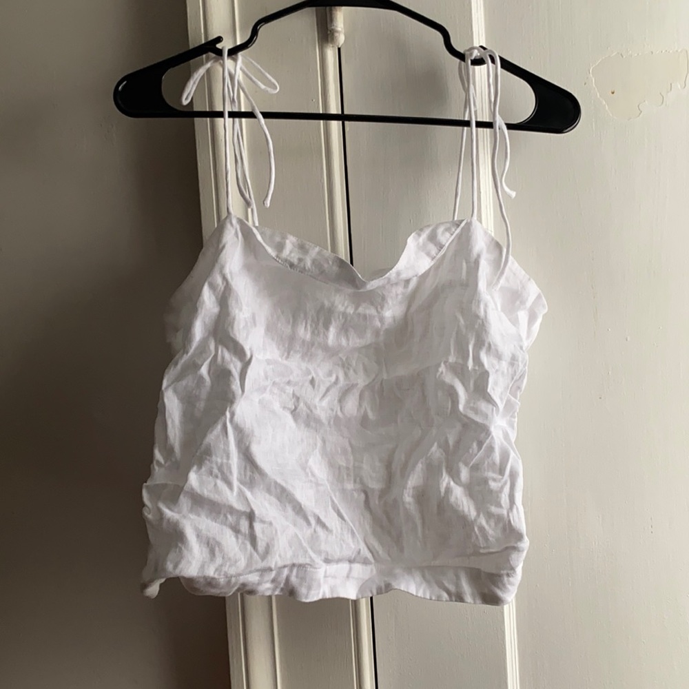 White tie crop top